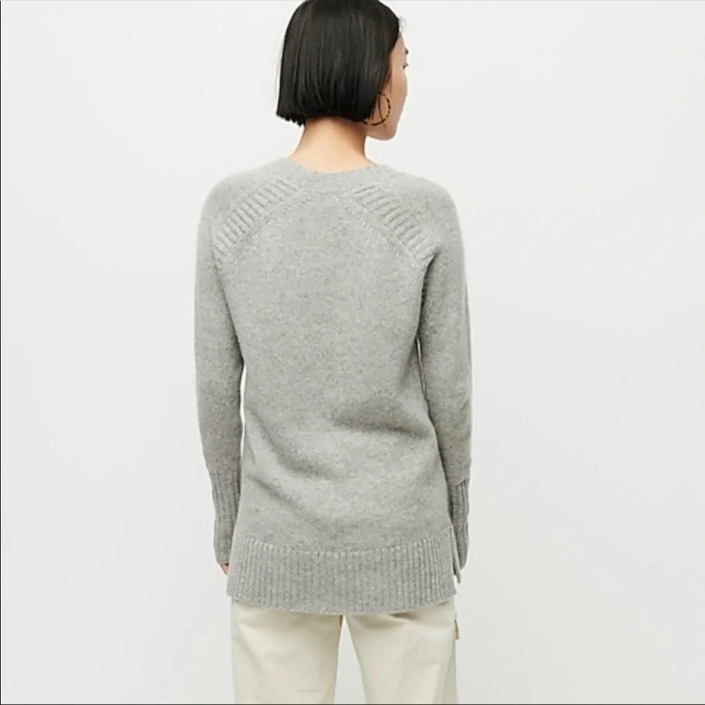 J. Crew 100% cashmere everyday navy sweater. New. Size XXS.